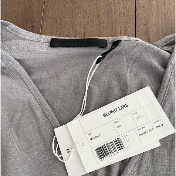 Helmut Lang twisted back top in grey NWT - Picture 6 of 7